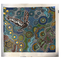 Maree Bradbury Aboriginal Art UNStretched Belgian Linen Canvas (55cm x 49cm) - Maliyan