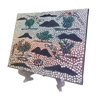 Original Aboriginal Art Painting Stretched Canvas (25cm x 20cm ) - Rock Lizards