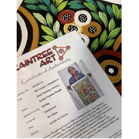 Raintree Aboriginal Art UNStretched Canvas (60cm x45cm) - Body Painting (Awelye)