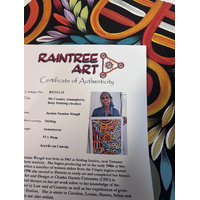 Raintree Aboriginal Art UNStretched Canvas (60cm x45cm) - My Country, Body Painting (Awelye)