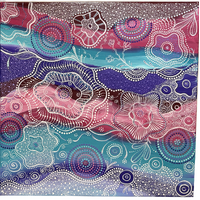 Maree Bradbury Aboriginal Art Stretched Canvas (45cm x 45cm) - My Mother's Country
