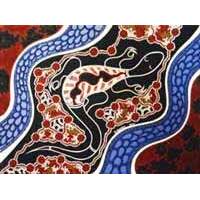Stephen Hogarth Aboriginal Art Framed Limited Edition Print - The Lizard (No 2 of 5)