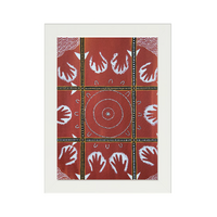 Framed Aboriginal Art PRINT (13cm x 18cm) - Coming Together