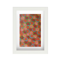 Framed Aboriginal Art PRINT (13cm x 18cm) - Didgeridoo Dreaming