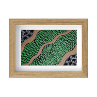 Framed Aboriginal Art PRINT (13cm x 18cm) - Healing Country