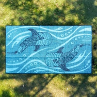Whale Shark {Blues] (2.4m x 3m) Recycled Mat