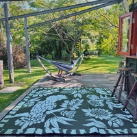Cockatoo Haven (Forest Green) - Large Square (2.4m x 2.4m) - Recycled Mat