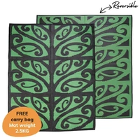 New Zealand Recycled Mat - Medium - Mangopare (Green/Black)