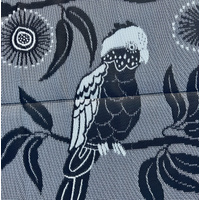 Bird Song  (Black/Grey) - (2.4m x 4m) - Recycled Mat