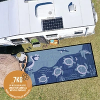 Marine Life  [Blues] - XXLARGE (2.4m x 6m) - Recycled Plastic Mat