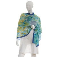 Nanda Girl Aboriginal Art Modal Scarf (180cm x 70cm) - Spring in the Murchison