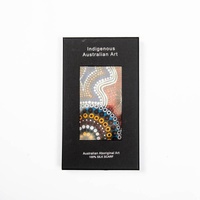 Lee-Anne Hall Aboriginal Art Giftboxed 100% Silk Scarf (60cm X 140cm) [SS703]
