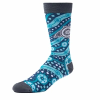 Spencer Flynn MEN'S Aboriginal Art Socks - Coastal Currents