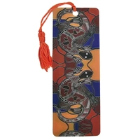 Lizard (Goanna) - Hogarth Aboriginal Arts 3D Holographic Bookmark with Tassel