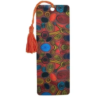 Skipping Stones - Hogarth Aboriginal Arts 3D Holographic Bookmark with Tassel