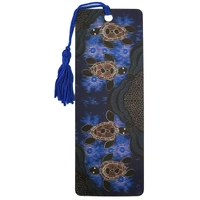 Turtles - Hogarth Aboriginal Arts 3D Holographic Bookmark with Tassel