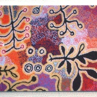 Better World Aboriginal Art Cardboard Magnetic Bookmark - Yam & Bush Potato Dreaming