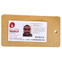 Better World Aboriginal Art Cardboard Magnetic Bookmark - Brush Tail Possum Dreaming