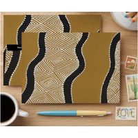 Murra Murra Dreaming - Aboriginal Art designed Linen Envelope (185mm x 135mm) 