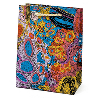 Aboriginal Art Handmade Paper Giftbag (Small) - Seven Sisters