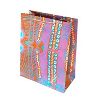 Aboriginal design Handmade Paper Giftbag (Large) - Two Dogs Dreaming