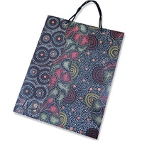 Warrina Aboriginal Art Giftbag (Large) - Wild Seed & Waterhole