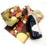 Aboriginal design Folded Wrapping Paper Single Sheet (Gloss Finish) - Puli Stones