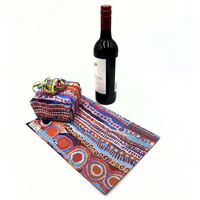 Aboriginal design Folded Wrapping Paper Single Sheet (Gloss Finish) - Dogwood Tree Dreaming