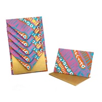 Handmade Paper Aboriginal Art Giftcard & Envelope (Set 5) - Two Dogs Dreaming