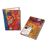 Handmade Aboriginal Art Paper BLANK Notebook - Travelling Through Country