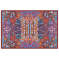 Better World Aboriginal Arts Aboriginal design Cotton Tablecloth (150cm x 230cm) - Seven Sisters