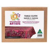 Warlukurlangu Arts Aboriginal design Tablecloth - Emu Dreaming