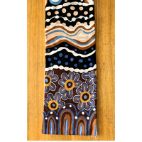 Better World Aboriginal Art Wool Tablerunner (120cm x 30cm) - Ocean & Earth