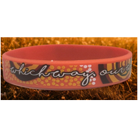 Dezigna Aboriginal Art Silicone Single Wristband - Which way our way