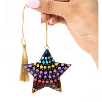Waterhole - Better World Aboriginal Art 3D Lacquered Star