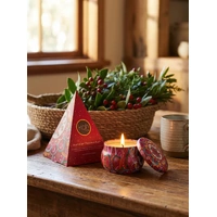 Gathering of Hearts Christmas Bush Scented Soy Candle Tin Pyramid Giftbox [125g] - KOH Living