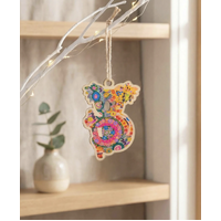 Koala [Euphoric] Timber Xmas Decoration (9cm) - KOH Living Aboriginal Art