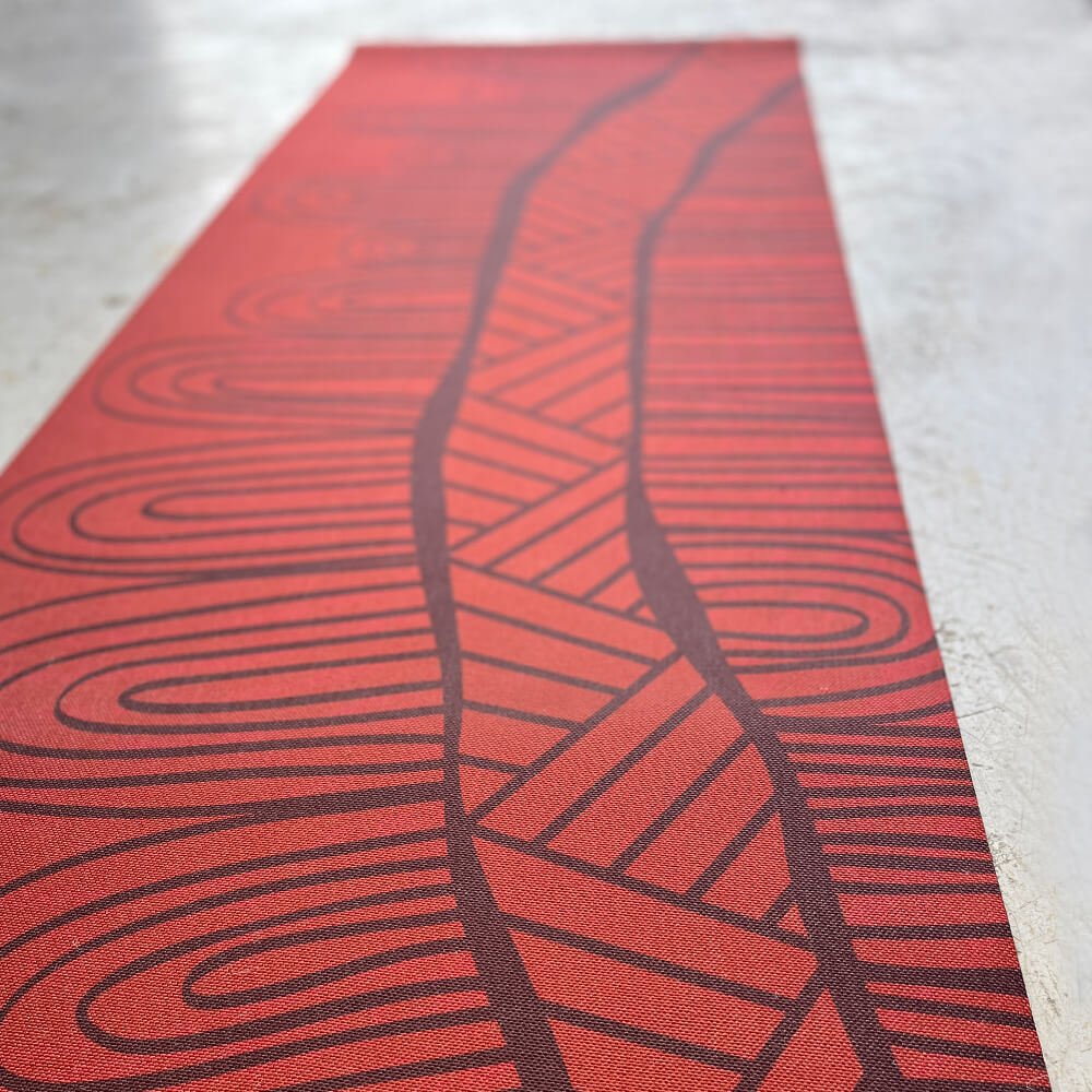Eco Rubber Aboriginal design Yoga Mat Walk Tall