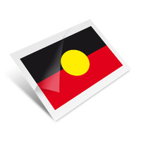 Aboriginal Flag Temporary Tattoo [38mm x 50mm] [Pk 10]