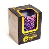 Better World Aboriginal Art Tealight Candle Holder [9cm x 8cm] - Waterhole