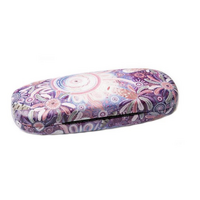 Chernee Sutton Aboriginal Art Hardcover Glasses Case - Waratah