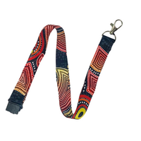 Dezigna Aboriginal Art Lanyard [DOUBLE CLIP] - Coming Together