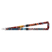 NAIDOC 2026 - Dezigna Aboriginal Art Lanyard [DOUBLE CLIP] - 50 Years of Deadly