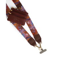 Koh Living Aboriginal Art Mobile Phone/Coin Purse Lanyard - Our Country
