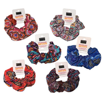 Warlukurlangu Aboriginal Design Hair Scrunchie (Large) - Mina Mina Dreaming
