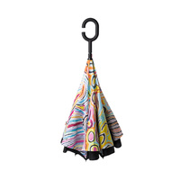 Warlukurlangu Aboriginal Art Inverted Umbrella - Mina Mina Dreaming 