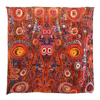 Utopia Aboriginal Art Bamboo Fabric Baby Swaddle/Blanket (120cm x 120cm) - Awelye (Women's Ceremony)
