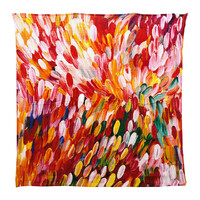 Utopia Aboriginal Art Bamboo Fabric Baby Swaddle/Blanket (120cm x 120cm) - Leaves