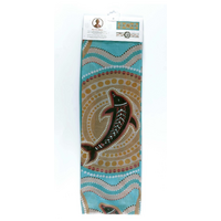 Muralappi Journey Aboriginal Art Modal Scarf (180cm x 70cm) - The Dolphin