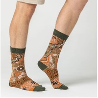 Spencer Flynn MEN'S Aboriginal Art Socks - Bush Storm